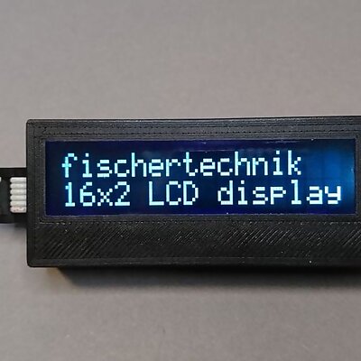 ERC16024 I2C 16x2 LCD case for fischertechnik
