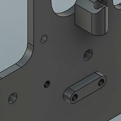MicroSwiss Ender 5 Plus Direct Drive Plate Remix Step and Fusion360