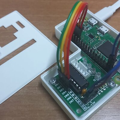 Case for Raspberry Pi Zero and driver board for stepper motor 28BYJ48