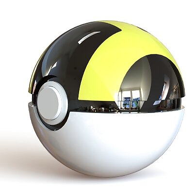 Ultra Ball  Fully Functional PokeBall with Button and Hinge