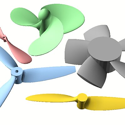 Ellipticalblade NACA airfoil propeller library