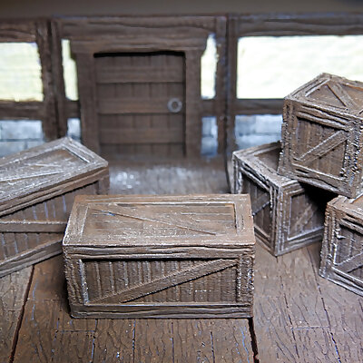 threednd wooden crates