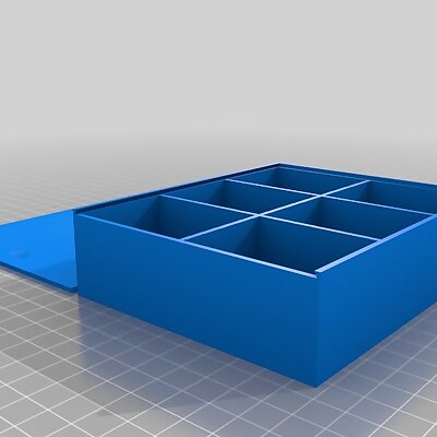 Parametric compartment box with lid