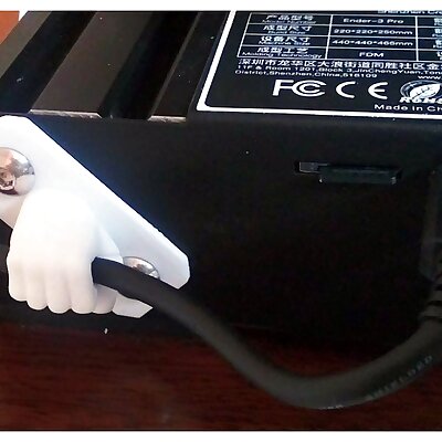 USB Cable Holder Fist for Ender 3 Extruded Frame