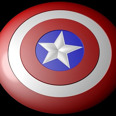 Captain america shield Fully detailed