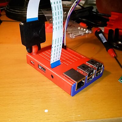 Raspberry Pi B  2  3  3B Case with cutouts for CAMGPIO and optional camera mount