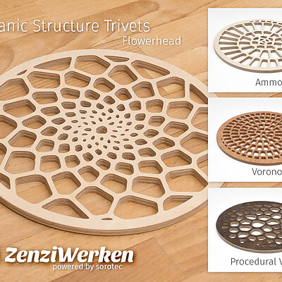Various Organic Structure Trivets cnclaser
