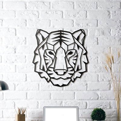 Tiger wall Sculpture 2D