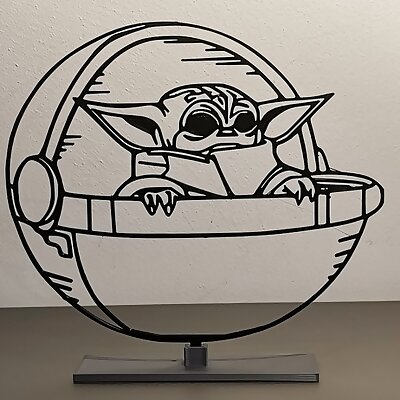 Yoda Baby Star Wars 2D to 3D art By Edsept7