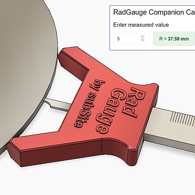 Rad Radius Gauge  the RadGauge  With Companion App