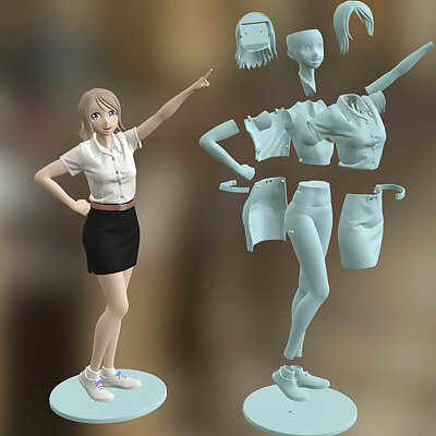 Freshy Girl 3D Printable Figure