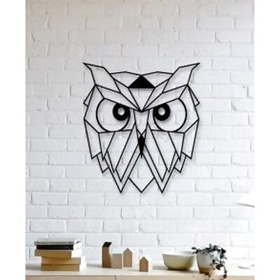 Owl Wall Sculpture 2D