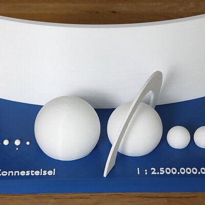 Scale model of the Solar System