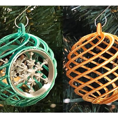 Festive Spiral Christmas Ornaments