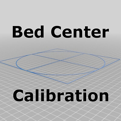 Bed Center Calibration Tutorial using parametric crosshairs with square