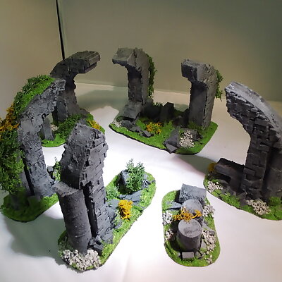 28 mm warhammer scale  arch  bow ruins