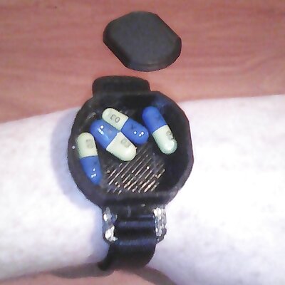 Wristwatch Medicine Container