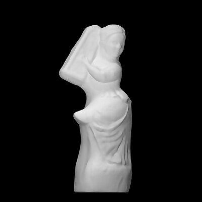 Female figurine with a vase