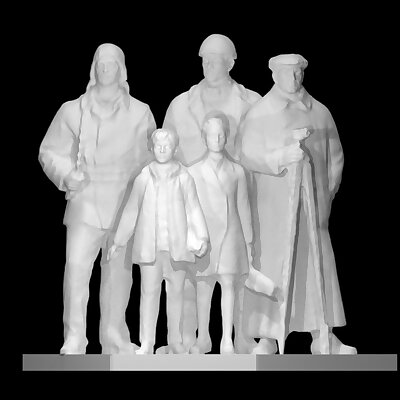 Group statue