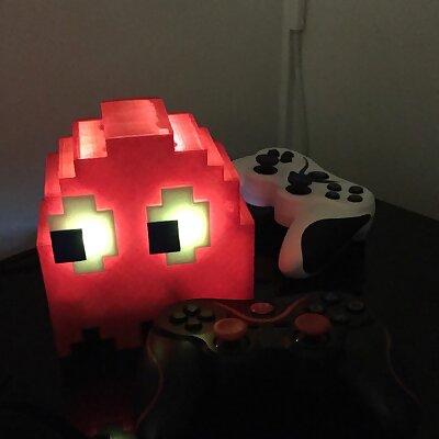 A Pacman Ghost shaped case for a Raspberry Pi 3B