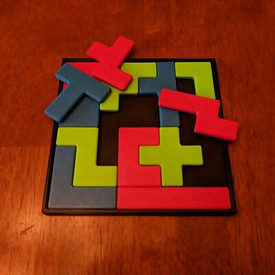 Pentomino Tetris Puzzle by Henry Dudeney