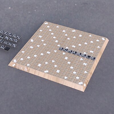 Scrabble completly 3Dprintable deutsch and english