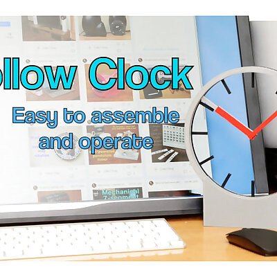 Hollow clock  easy to assemble and operate