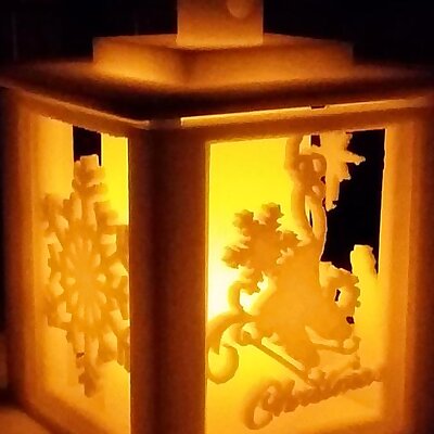 Holiday Lantern with Swappable Panels
