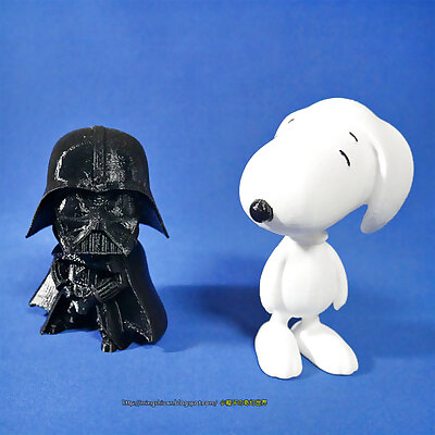 Rotatable and interchangeable headsStar Wars  Darth Vader  Snoopy