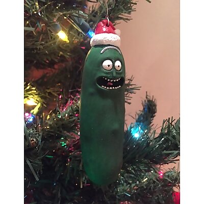 Pickle Rick Christmas Ornament