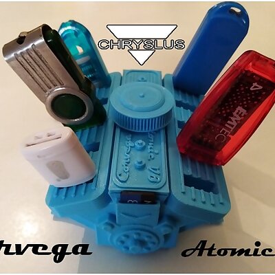 USB HOLDER  Corvega Atomic V8 Motor style