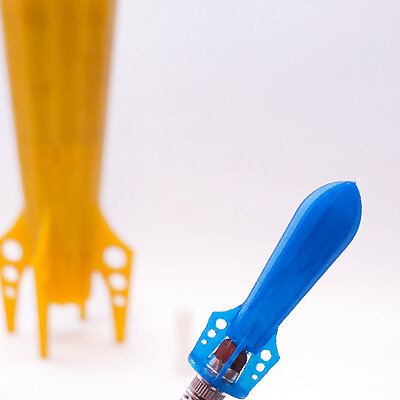 Retro Rocket Pencil Case