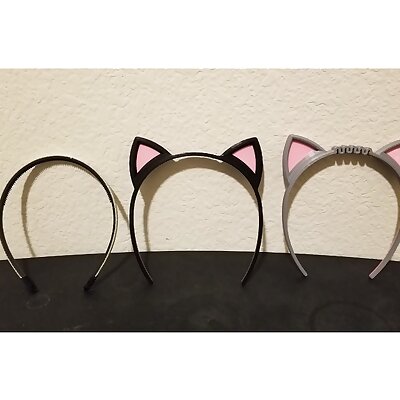 Wearable Cat Ears Hair Band  rigid and flexible options