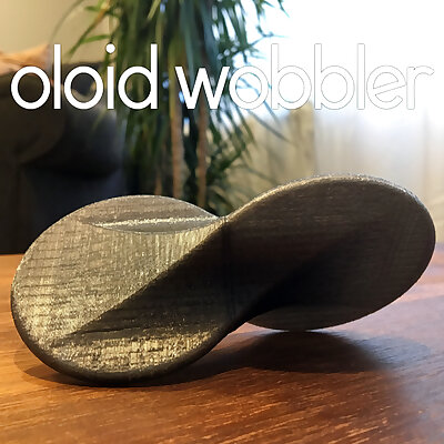 Oloid Wobbler rolling fidget desk toy