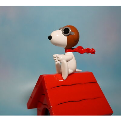 Pilot Snoopy  Red Baron Figure