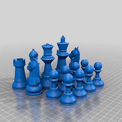 Chess Set  Print Friendly