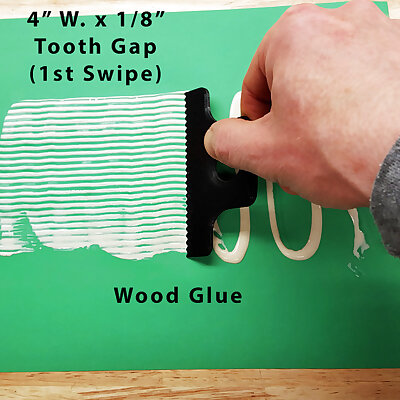 Glue  Adhesive Spreader  4  6 Wide  18 316  14 Teeth