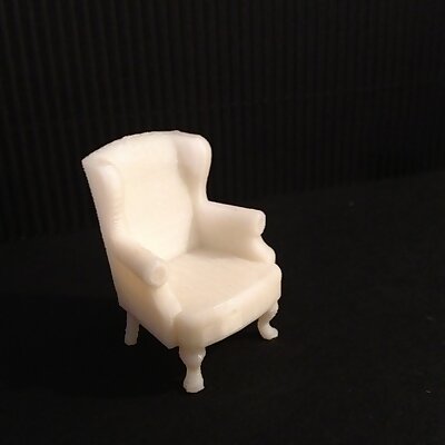 Miniature Queen Anne Wingback Chair