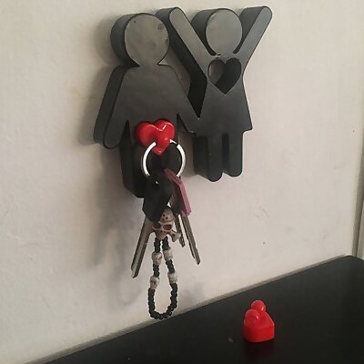 Home Keys Holder for couplefamily with key chains