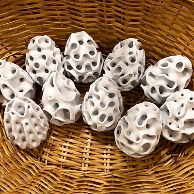 Ten Minimal Surface Eggs
