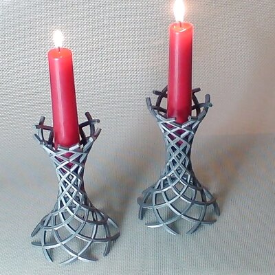 Wormhole Candle Holders