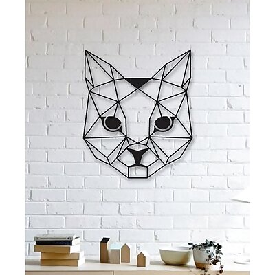 Cat Wall Sculpture 2D II