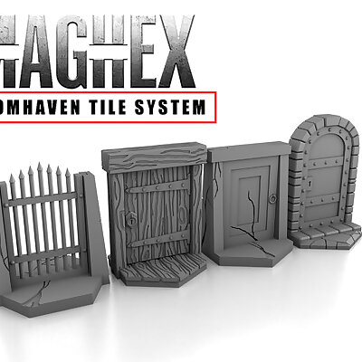 MagHex Doors for Gloomhaven