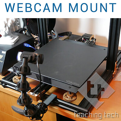 Flexible webcam mount for Octolapse