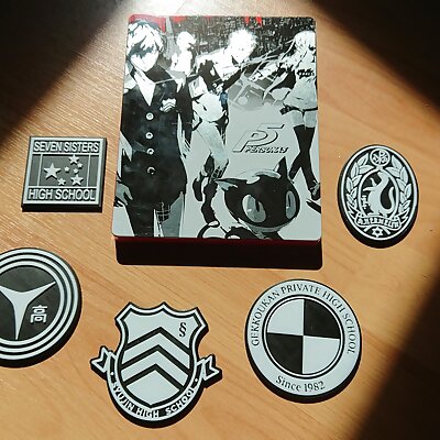 Persona High School Badges
