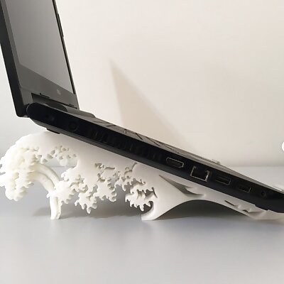 P1 Notebook Stand inspired by The Great Wave of Nakagawa