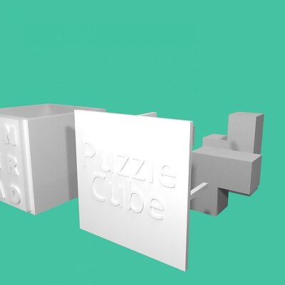 Puzzle Cube with TinkerCad Case and Lid