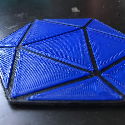 Icosahedron coaster Icoasterheadron