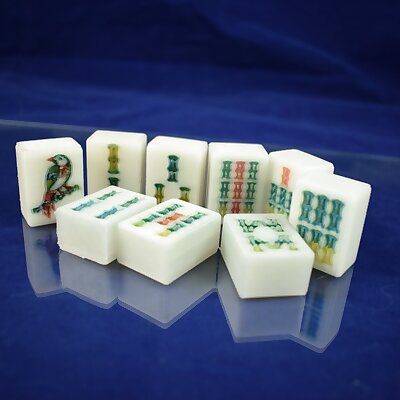 Mahjong Bamboo Tile set