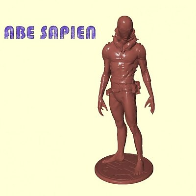 Abe Sapien Figurine 3D Scan